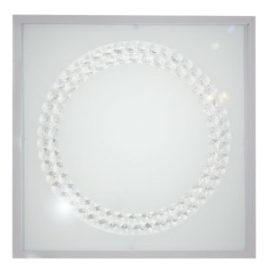 Lux Plafon 29x29 16w Led 6500k Satyna Duży Ring
