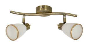 Regent Listwa 2x40w G9 Patyna (bż)
