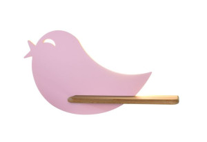 Bird Lampa Kinkiet 5w Led 4000k Iq Kids Różowy