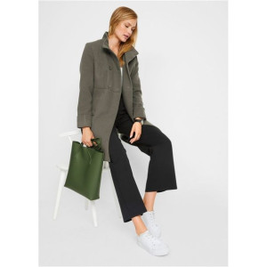 Bonprix Khaki Płaszcz Damski Dwurzędowy Przejściowy 38-40 913397