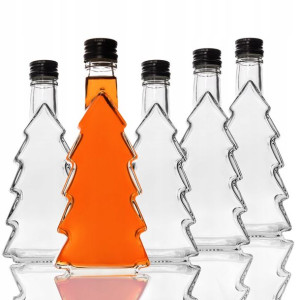 5x Butelka Choinka 250ml Na Nalewki Wódkę Wino Sok