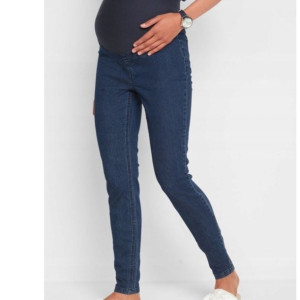 Bonprix Jeansowe Spodnie Ciążowe Z Pasem Rurki Jeansy Jegginsy 40-42 927996