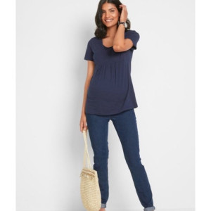 Bonprix Jeansowe Spodnie Ciążowe Z Pasem Rurki Jeansy Jegginsy 42-44 927996