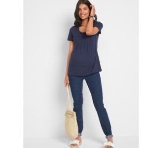 Bonprix Jeansowe Spodnie Ciążowe Z Pasem Rurki Jeansy Jegginsy 42-44 927996