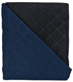 Narzuta dwustronna pikowana DIANA 220x240 wz01 granat czarny