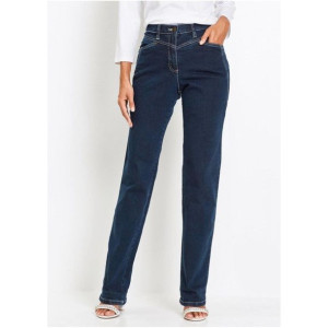 Bonprix Granatowe Jeansowe Proste Spodnie Ze Stretchem 38-40 939680