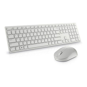 Dell Keyboard And Mouse Km5221w Pro Wireless, Us, 2.4 Ghz, White