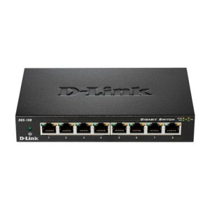 D-link Switch Dgs-108/e Unmanaged, Desktop, 1 Gbps (rj-45) Ports Quantity 8