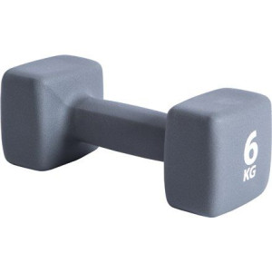 Pure2improve P2i201440 Dumbbells, 1 Pcs, 6 Kg, Grey, Neoprene