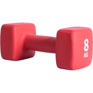 Pure2improve P2i201450 Dumbbells, 1 Pcs, 8 Kg, Red, Neoprene
