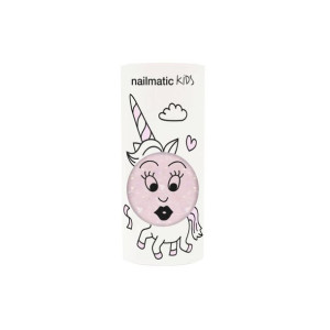 Nailmatic Kids lakier do paznokci dla dzieci z brokatem Przejrzysto-Różowy