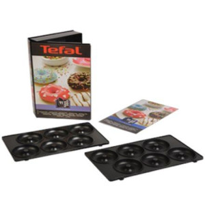 Tefal Xa801112 Donuts Plates For Sw852 Sandwich Maker, Black