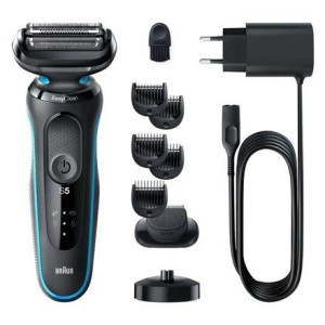Braun Shaver 51-m4500cs Operating Time (max) 50 Min, Wet & Dry, Black/blue