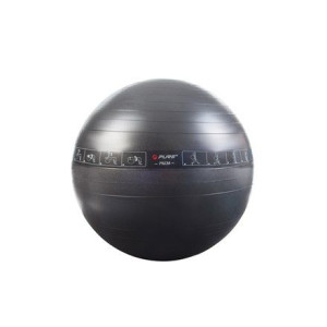 Pure2improve P2i200080 Exercise Ball, 75 Cm, Black, Pvc