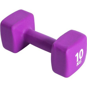 Pure2improve P2i201460 Dumbbells, 1 Pcs, 10 Kg, Purple, Neoprene
