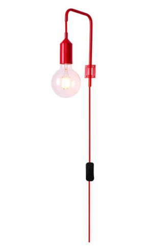 Laren Lampa Kinkiet 1x40w E27 Czerwony