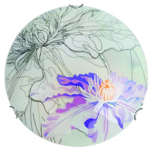 Spring Plafon 40 2x60w E27 Fioletowy