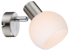Mauro Kinkiet 1x4w E14 Led Rgb Satyna Nikiel Z Pilotem