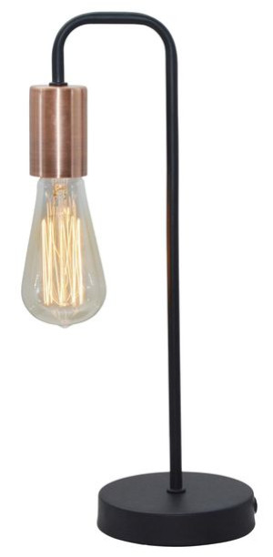 Herpe Lampka Gabinetowa 1x60w E27 Czarny