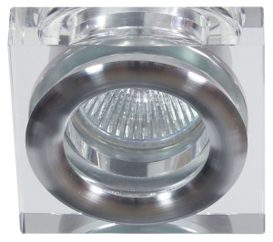 Sk-82 Ch/tr Mr16 1x50w Chrom Opr. Strop. Dekoracyjna Kwadratowa Transparent