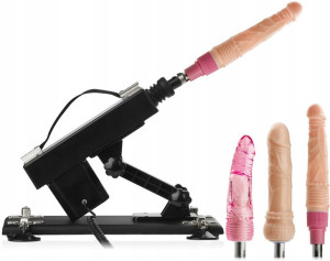 Sex Maszyna - 3 X Dildo Zestaw - 420 Ruchów/min