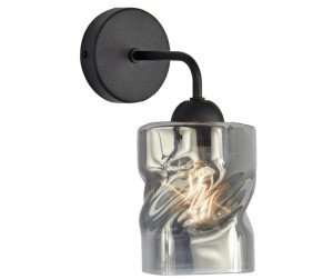 Felis Lampa Kinkiet Czarny 1x60w E27 Klosz Dymiony