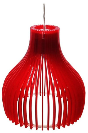 Buren Zwis 1x60w E27 26x26x150 Czerwony