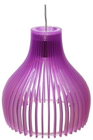 Buren Zwis 1x60w E27 26x26x150 Fioletowy