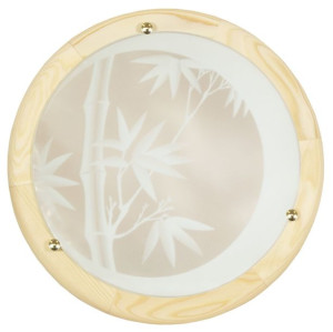 Bamboo Plafon 40 Drewno Standard 2x60 W E27 Sosna
