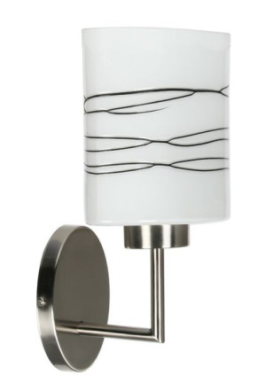 Visola Kinkiet 1x60w E27 Nikiel Mat/brązowe Paski