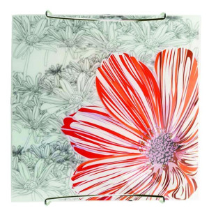Spring Plafon 30x30 1x60w E27 Czerwony
