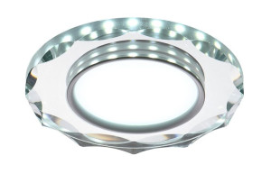 Ssp-25 Ch/tr+wh 8w Led 230v Ring Led Biały Opr. Strop. Stała Okrągła Szlif