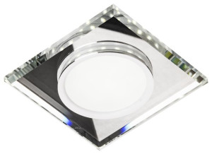 Ssp-22 Ch/tr+wh 8w Led 230v Ring Led Biały Opr. Strop. Stała Kwadratowa Szk