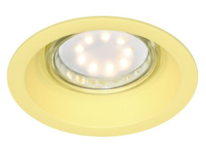 Sa-12 Ye Gu10 Max 35w 230v Bananowy Opr.strop.stała Okrągła Aluminium
