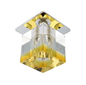 Sk-18 Ch/or-p G4 Chrom Opr. Strop. Stała Kryształ 20w G4 Pomarańczowy Pasek
