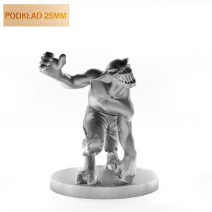 Figurka Rpg - Seria Potwory - Ghul Lovecraft - Podkład 25 Mm