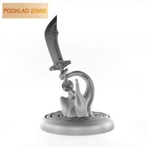 Figurka Rpg - Seria Akcesoria - Efekt Zaklęcia Miecz - Podkład 25 Mm