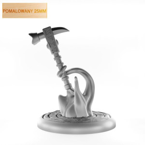 Figurka Rpg - Seria Akcesoria - Efekt Zaklęcia Młot - Pomalowany 25 Mm