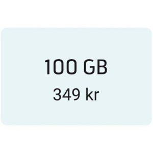 Telenor 100 GB Fastpris Voucher kod doładowanie TopUp code 349 SEK