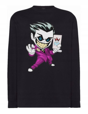 Longsleeve kolorowy nadruk art work JOKER r.5XL