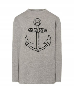 Longsleeve marynarski fajny nadruk KOTWICA r.4XL