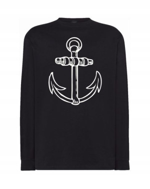 Longsleeve marynarski fajny nadruk KOTWICA r.5XL