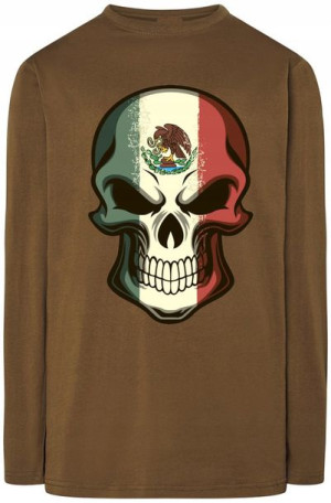 Longsleeve Męska Bluza Modna nadruk Czaszka r.XL