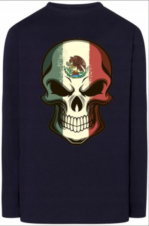 Longsleeve Męska Bluza Modna nadruk Czaszka r.XS