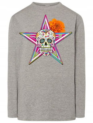 Longsleeve męski Czaszka Meksykańska Rozm.XS