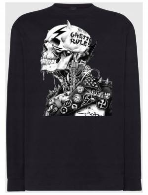 Longsleeve męski czaszka Punk R.4XL