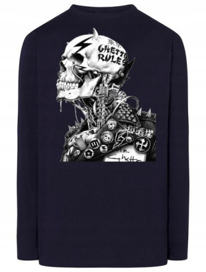 Longsleeve męski czaszka Punk R.XS