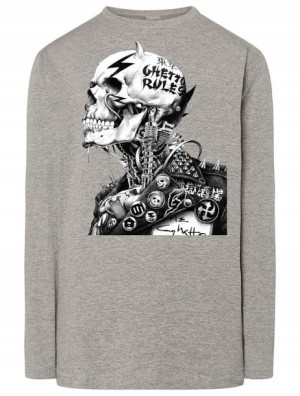 Longsleeve męski czaszka Punk R.XXL