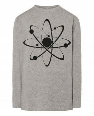 Longsleeve męski fajny nadruk Atom r.3XL