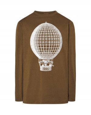 Longsleeve męski FAJNY nadruk BALON r.S